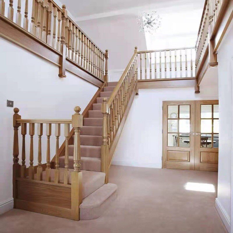 Happy Door Stairway Custom-made Full Solid Wood Custom personalized multiple choice of environmental friendly health via reservation Kim-Taobao