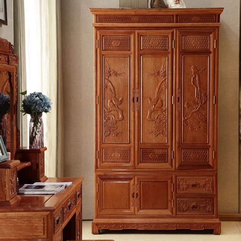 Every year red Bari Huangtanhan Palace Chunxiao large wardrobe 407F1 home environmental protection health modern simplicity