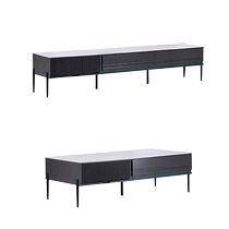 Left and right coffee table and floor cabinet combination package simple living room slate matching CJB8009A D modern simplicity