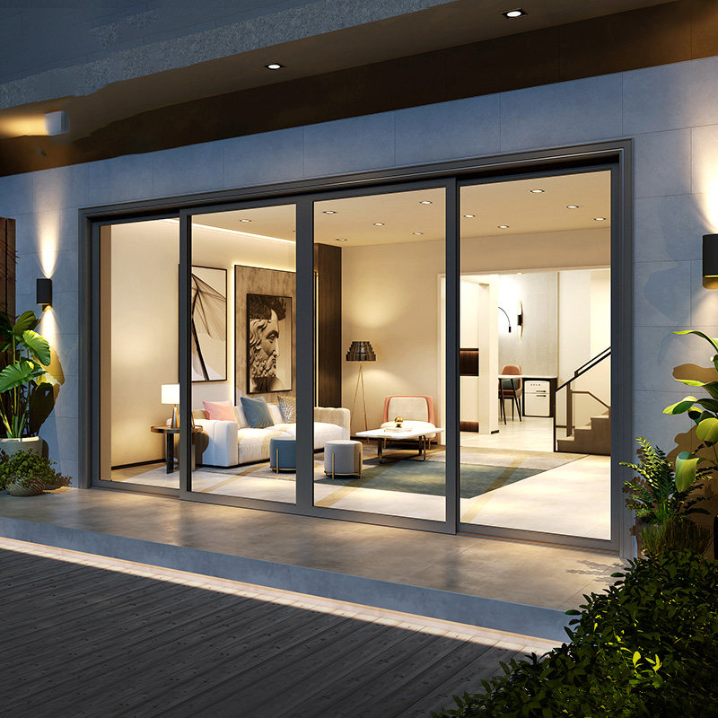 Paiya Paiya doors and windows Yinfeng second generation two-rail sliding door soundproof landscape balcony Floor-to-ceiling glass door 1㎡