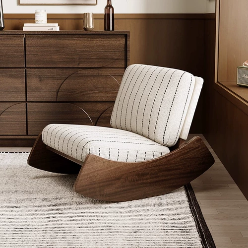 贝橘 Кресло-качалка в стиле ваби-саби, кресло для отдыха на балконе в стиле середины века, скандинавский ленивый дизайнерский B & B домашняя гостиная для отдыха