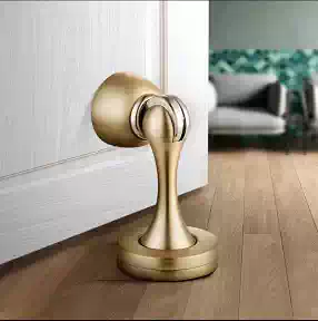 Famous door suction strong magnetic toilet door handle anti-collision door suction powder room suction door anti-collision wall perforated wall installation