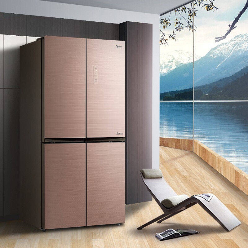 Midea refrigerator commercial double double door refrigerator cross four-door inverter frost-free ultra-thin BCD-460WGPM