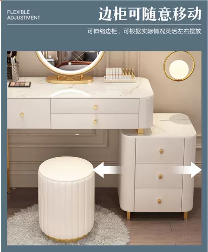 Туалетный столик, современная и минималистичная система хранения для спальни из натурального дерева, изысканный стиль