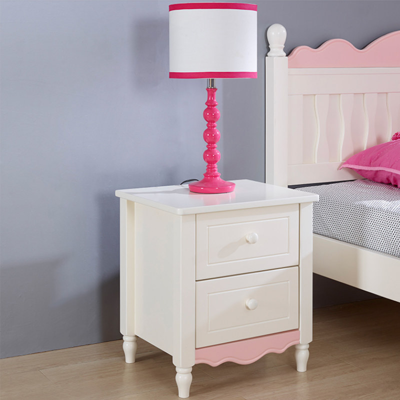 Happy Dreams Treasure children Bedroom Bedroom White pink Cloud Dove Children's bedside table Drawer containing case containing cabinet