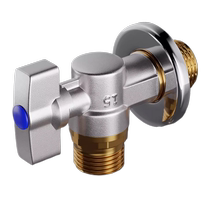 Baihan full copper ball core fully open large flow angle valve hot and cold gas water heater special ball valve triangle valve switch