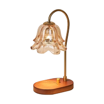Hong Kong Bo Bell Lily Aromatherapy Lamp Creative Bedside Lamp Retro Fireless Fragrance Wax Lamp Bedroom Atmosphere Lamp High-end Table Lamp