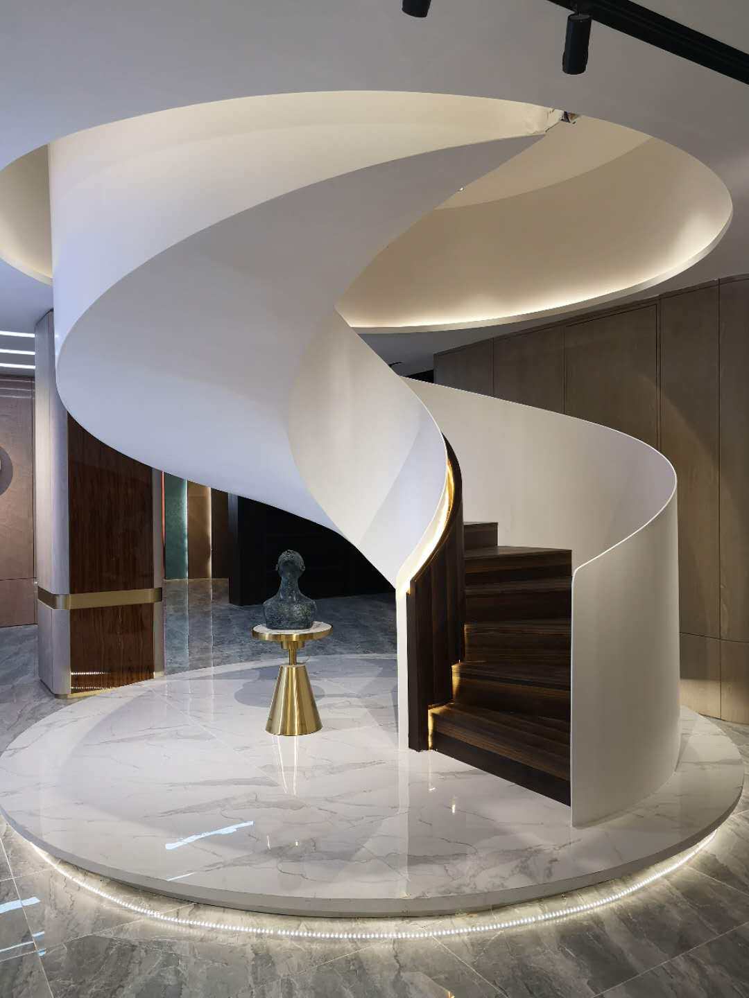 Meibu modern simple new Chinese style home double-storey small apartment light luxury stair pedal TB27MM