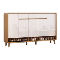 Wanyu all-solid wood shoe cabinet home door entrance cabinet integrated wall-to-door large-capacity economical custom shoe cabinet