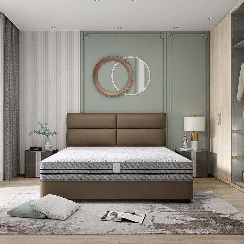 Sofia Mojito 7 piece set leather bed mattress one table four chairs combination package