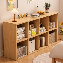 Ten Tigers bookshelf floor-to-ceiling storage rack home multi-layer wall-mounted bedroom storage cabinet living room bookcase standing cabinet small narrow cabinet