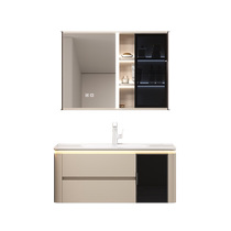 Orofen cream style bathroom cabinet combination ceramic integrated basin hand washbasin cabinet combination washbasin bathroom cabinet