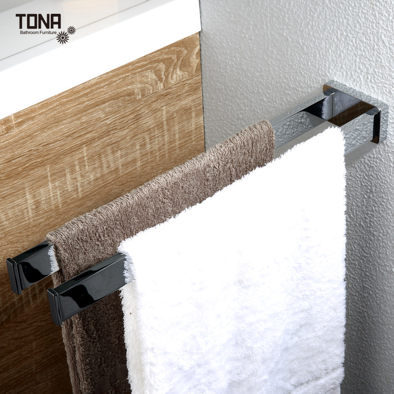 German TONA modern simple double pole bath towel rack shelf toilet towel rack bathroom hardware pendant