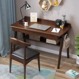 卡罗豪 Скандинавский письменный стол из цельного дерева для гостиной, спальни, студенческий учебный стол, современный простой многофункциональный японский компьютерный стол