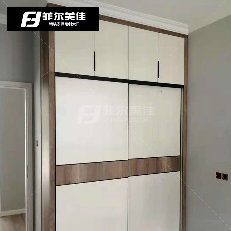 Phil Meijia full house Custom wardrobe mobile door sliding doors sliding doors modern minimalist Nordic light luxury doors Eurostyle doors
