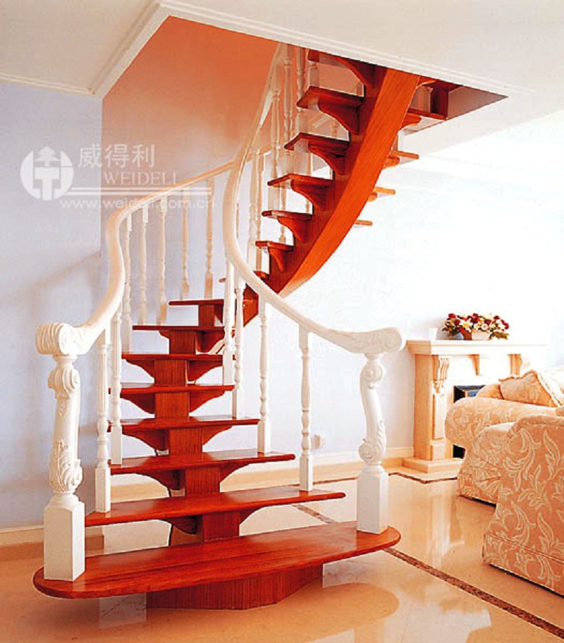 Vetley Arc Stairway Whole Stairs Custom Villa Stairs High-end Stairs Duplex Stairway Attic Stairway Stairs