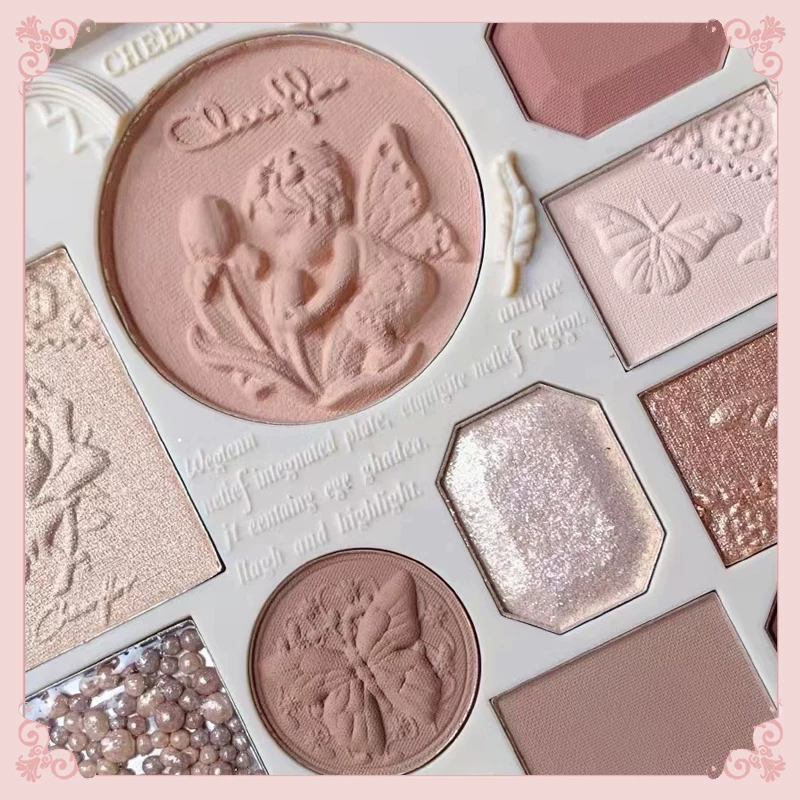 Палетка теней для век Cheerflor Angel Relief Earth Color Comprehensive Eyeshadow Palette Genuine Matte Natural Light Makeup Color