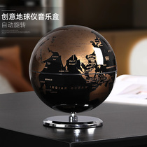 Light luxury high-end Globe music box ornaments home living room wine cabinet TV cabinet study office soft decorations