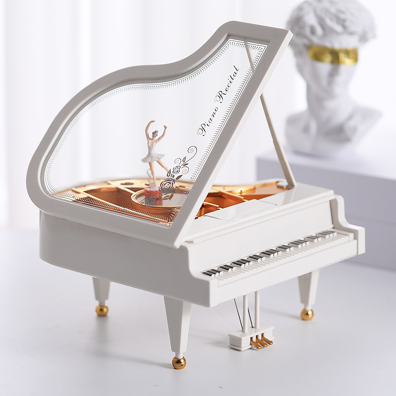 Sky Sky City Piano Music Box Octaonic Box Birthday Gift Girl Dancing Ballet Girl Valentine's Day Gift Friend-Taobao