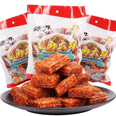 家能连山零食大刀肉辣条238g