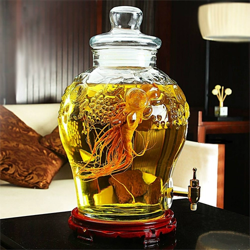 Baijiu Sparkling Wine Выделенная стеклянная бутылка 30 Catties 30 кг загруженного 20 -тикового хранения запечатывание пустой бутылки 10 банка контейнера для винного бака