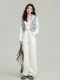 Casual Sports Suit for Women, Spring and Autumn, Fashionable, High-End, Stylish, Age-Reducing, Chanel-Style Sweatshirt and Wide-Leg Pants Two-Piece Set