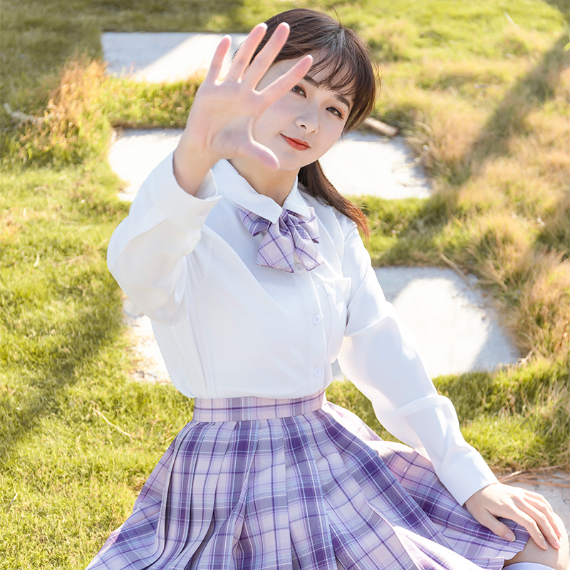 Pyloric jk Uniform skirt Genuine Plaid Skirt Spot Plexu Skirt 2021 Spring Summer Academy Wind students Half a short dress