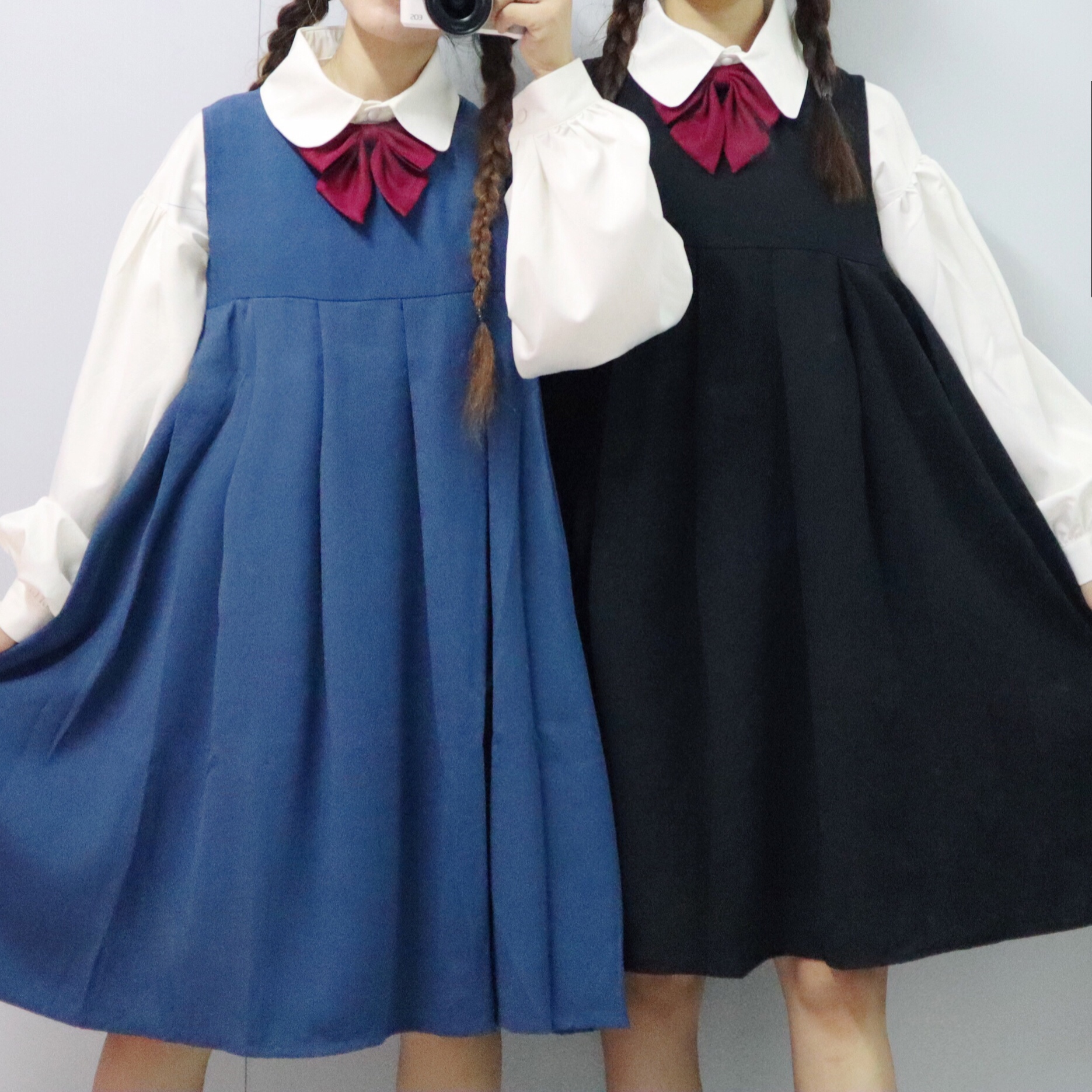 Original JK Uniform Baise dress National student fall vest dress Skirt Breast Milk Skirt Sleeveless Foreign Dress Woman