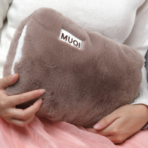 2021 Winter new rechargeable hot water bag warm baby explosion proof plush cute girl with warm water bag warm hand treasure
