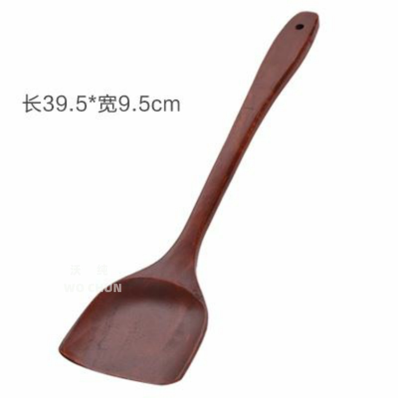 Solid wood Shovel Kitchen Wood Pan Shovel Fried Vegetable Shovel Home Lengthened Produce high temperature resistant kitchen Supplies not stained with pan
