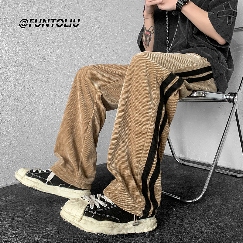 Large size Cheniel Core - legged broad legs in summer high - waist 2022 new design straight tube casual pants