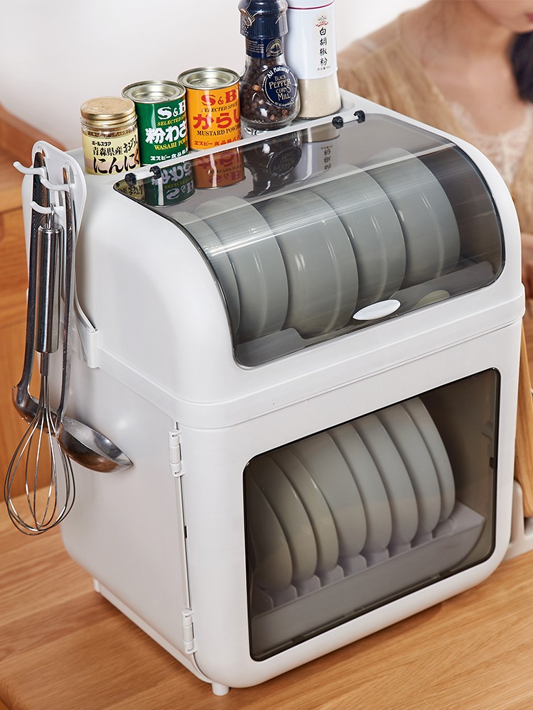 Huang qian put chopsticks boxes rack dishes kitchen drop box with cover plastic tableware kitchen utensils and household cupboard