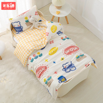 Cartoon cotton childrens bedding three-piece sheets quilt cover newborn baby bedding four-piece set custom