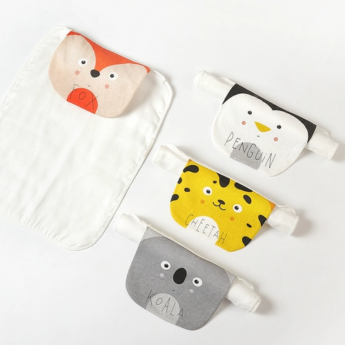 Детское хлопковое полотенце от пота, коврик для младенцев, милый детский хлопковый марлевый шарф для детского сада