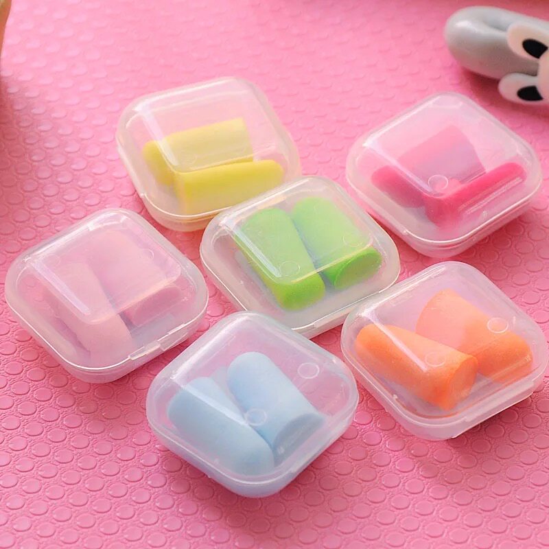 Dormitory colorful noise reduction cute sound insulation earplugs work mute mechanical snoring noise sleep study