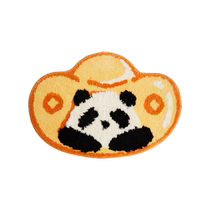 2024 Cartoon Panda New Year Carpet Bathroom Toilet Floor Mat Door Absorbent Bathroom Foot Mat 2592