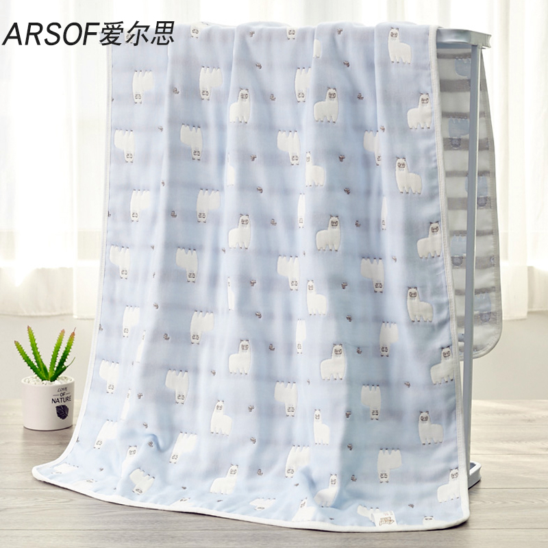 Love Elth Gauze Bath Towels Home Pure Cotton Water Suction Speed Dry Not Easy To Fall Wool Soft Full Cotton Children Adults Step Up