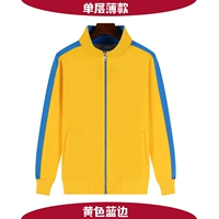 Одиночный тонкий желтый синий край