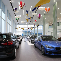 Creative Paper Airplane Balloon Emulation Cloud Flower Decoration Car 4s Store Exhibition Hall Arranged Kindergarten Classroom Shop Hanging Accessories