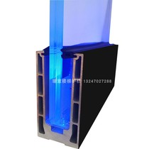 Frameless glass railing level adjustable Aluminum U channel