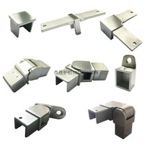 Factory direct sales stair frameless glass guardrail link parts handrail tube square groove tube elbow fixing parts accessories