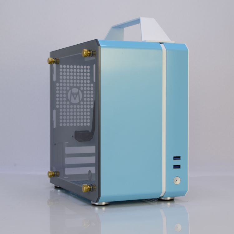 Mechanical master C24 small square sugar mini box is suitable for SFX power supply ITX portable side through glass