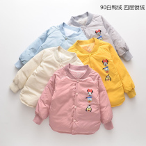 Childrens down liner 90 white duck down boys and girls school uniform inner wear childrens thickened winter clothes off-season down promotion