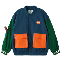 (Designer Series) MQD Childrens Clothing Boys Contrast Color Baseball Jackets Autumn New Korean Style Tops Trendy