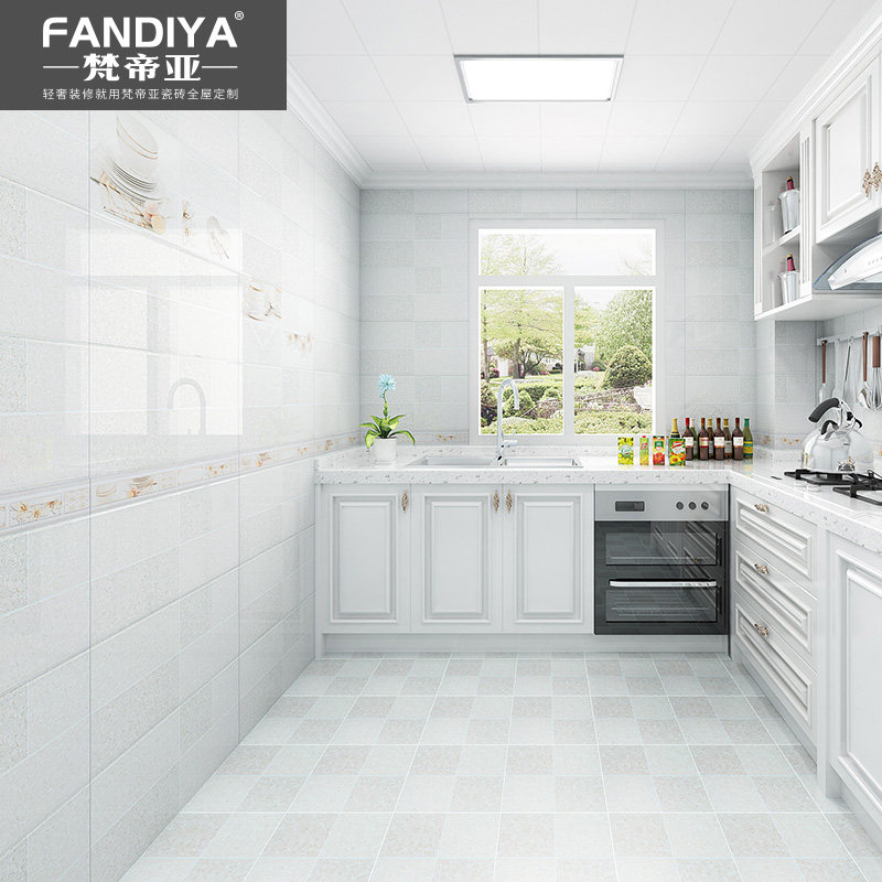 Van Diya kitchen wall tiles 300x600 dressing room tiles simple modern toilet toilet balcony floor tiles