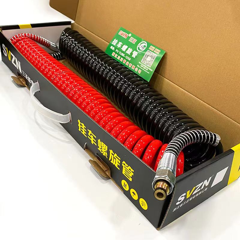 High-Quality Pu Explosion-Proof and Anti-Freeze Spiral Tube for Semi-Trailer Connection, Truck Accessories, Semi-Trailer Self-Sealing Valve, Small Ring High-Quality Pu Explosion-Proof and Anti-Freeze Spiral Tube for Semi-Trailer Connection, Truck Accessories, Semi-Trailer Self-Sealing Valve, Small Ring