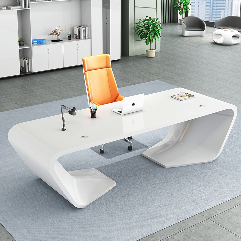 Desk Baking Varnish Boss Table Presidents Table Minimis Modern Light Extravagant Single Sub Manager Table Large Class Table Table And Chairs Combination