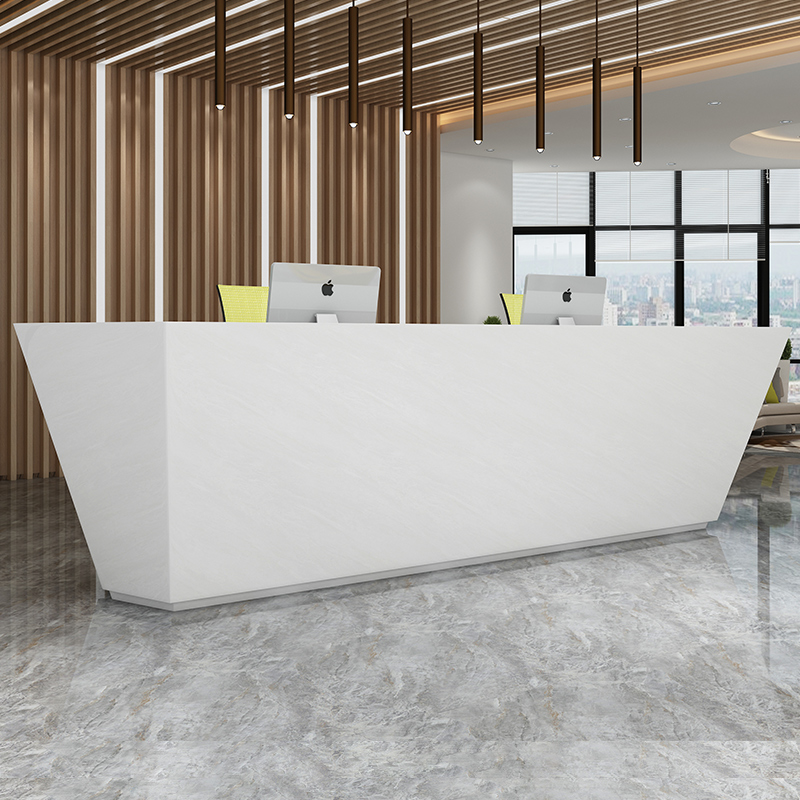 Company front desk creative paint simple modern office front desk reception desk service desk bar