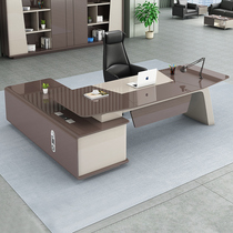 Baking Varnish Boss Table Desk Brief Modern President Desk Big Bandae Supervisor Single Manager Desk Chair Combination