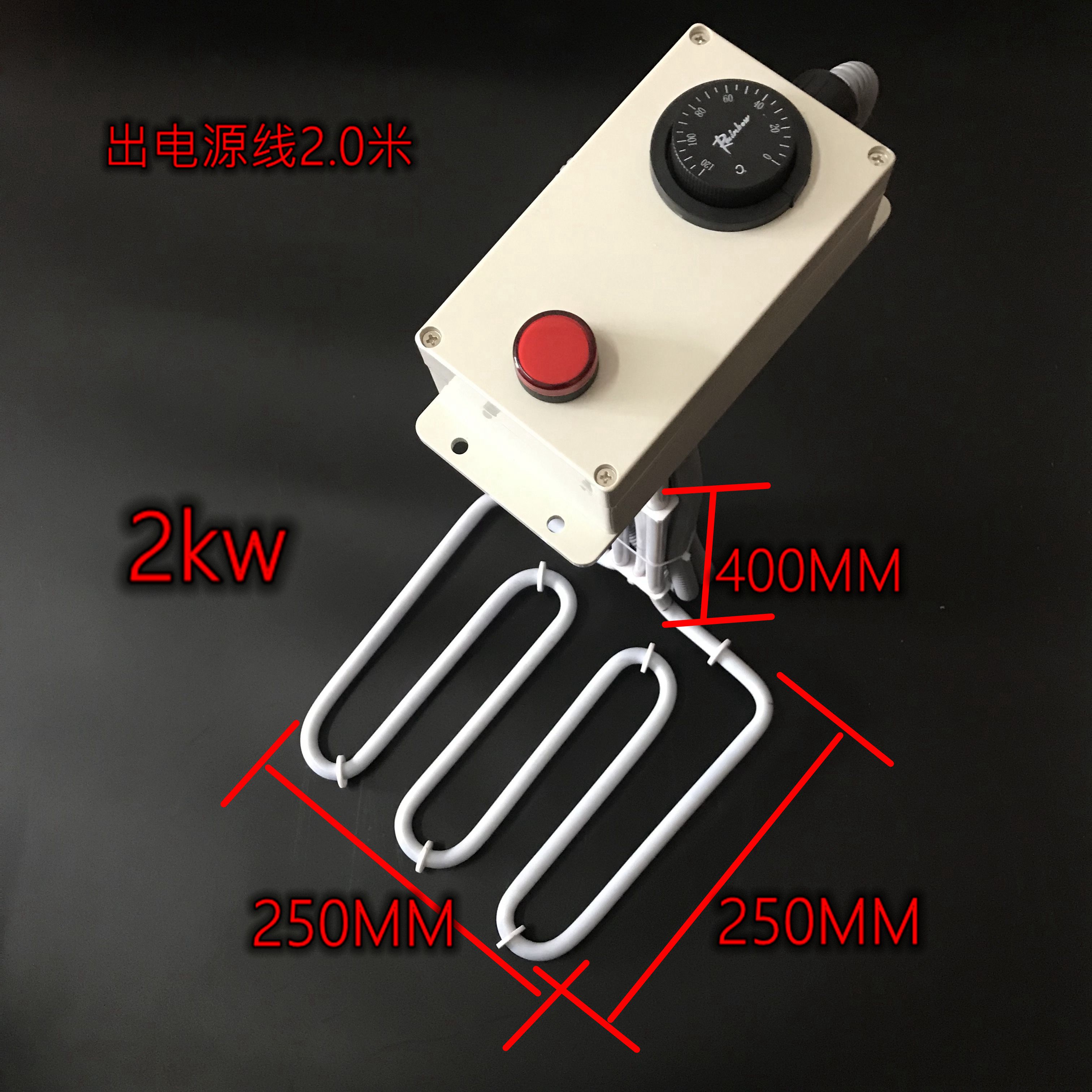 Teflon heating tube heating tube Teflon heating tube Anti-corrosion electric heating tube Nitrate Acid Strong Acid 2-3KW